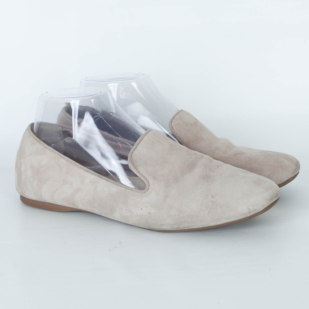 Birdies The Starling Suede Loafers Flats Beige Slip On Size 9 Preppy Comfort